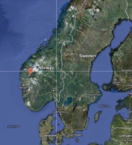 Map of Fjaerland Norway Map of Fjaerland Norway